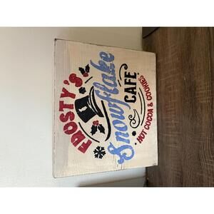 Savvy Creations Frosty's Snowflake Cafe Wall Sign